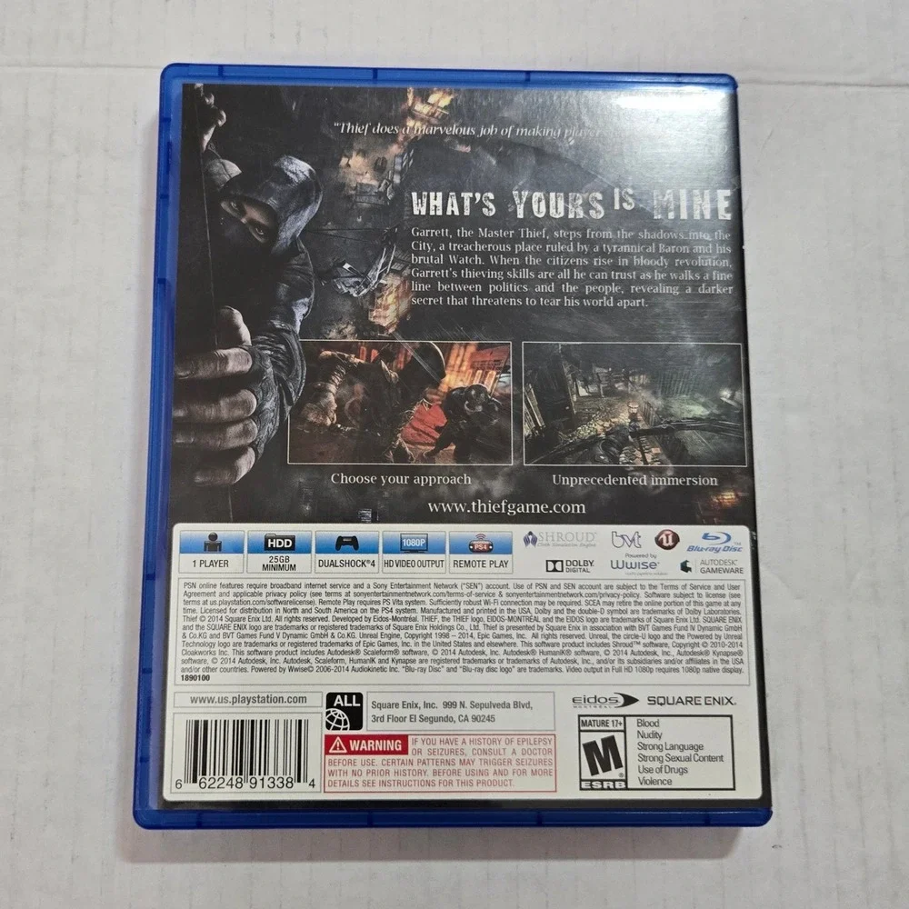 Square Enix thief sony